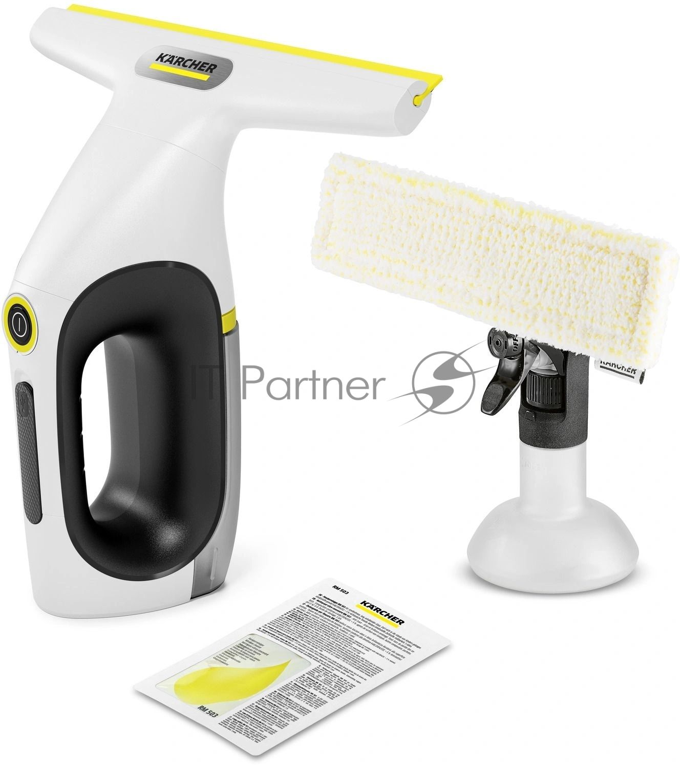 Мойщик окон Karcher WV 2 Universal Care шир.скреб.:280мм пит.:от аккум. белый/желтый