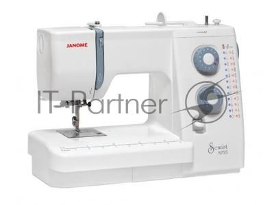 Швейная машина Janome Sewist 525S 25 операций, горизонт.челнок, автоматическая петля, нитевдеватель, плавная регулировка длины стежка до 4 мм, ширины зигзага до 5 мм, регулировка давления лапки на ткань, рычаг обратного хода, возможность отключения нижней