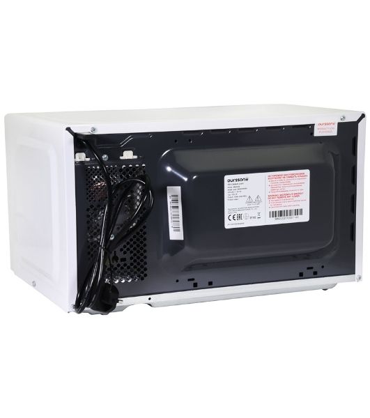 Микроволновая печь Oursson MM2009/WH белый/черный, 20 л, 700 Вт, переключатели - поворотный механизм