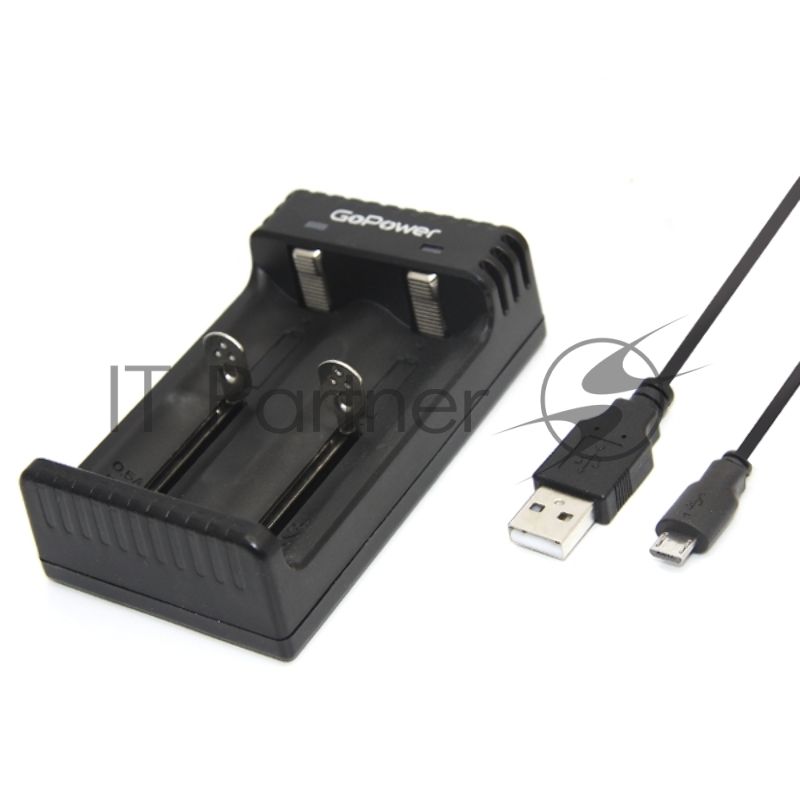 З/У для аккумуляторов GoPower LiCharger 4 Ni-MH/Ni-Cd/Li-ion/IMR 2 слота (1/100)