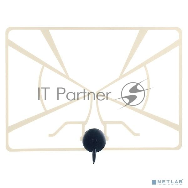ТВ антенна Perfeo "RADAR", активная, встр. усилитель, питание от ресивера 5V, DVB-T2