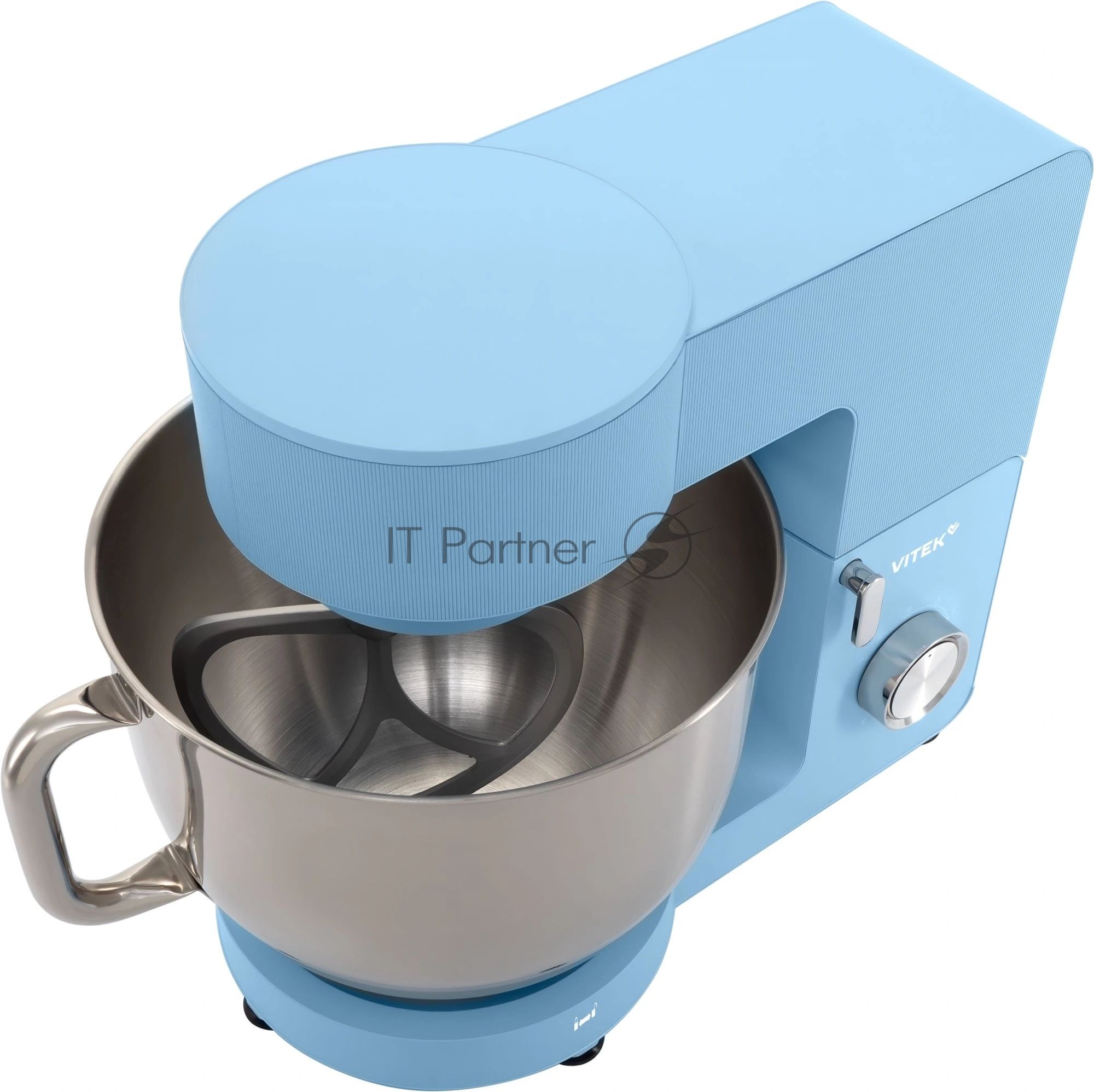 Миксер Vitek VT-PM0555 голубой, стационарный, 2200 Вт, 7.8 л, 6 скоростей