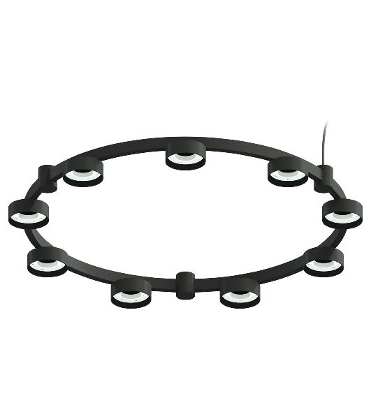 Корпус светильника C9242/9 SBK черный песок D740*70.5mm GX53/9
