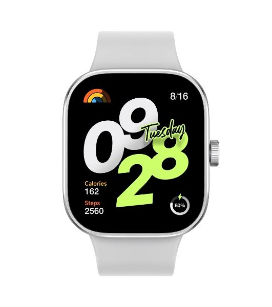 Умные часы Redmi Watch 4, 1.97Э", AMOLED, Bluetooth, NFC, WR50, серебристый / серый