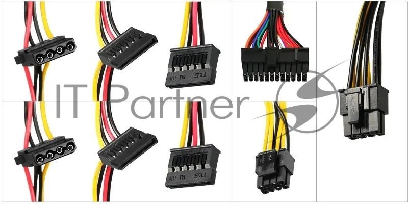 Блок питания KingPrice ATX 600W KPPSU600 (20+4pin) 120мм fan 4xSATA