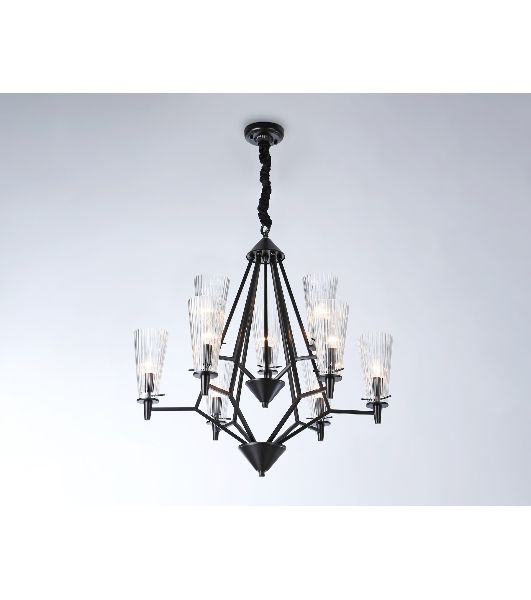 Светильник Ambrella light TR3238/6+3 BK черный E14/9 max 40W D730*720