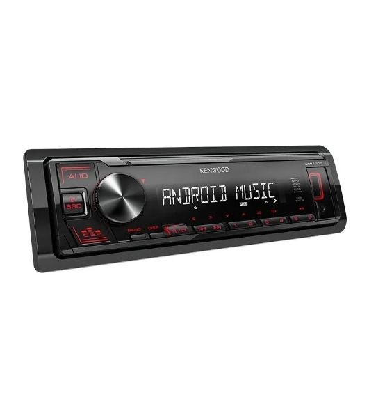 Автомагнитола Kenwood KMM-105, 1 DIN, USB Type-A, AUX, съёмная панель