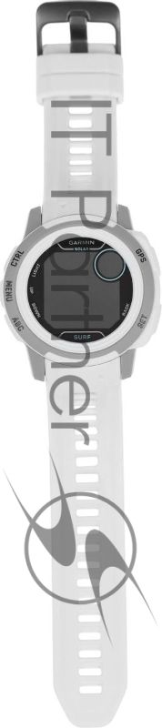 Смарт-часы Garmin Instinct 2s Solar 40мм 1.2" AMOLED корп.черный/белый рем.белый (010-02564-03)