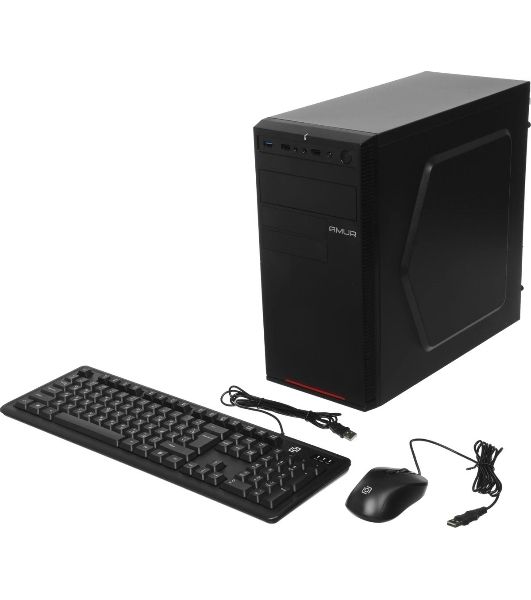 Моноблок Amur Нарвал B7I21 MT i5 12400 (2.5) 16Gb SSD 512Gb UHDG 730 FreeDOS 2x2.5GbitEth 500W мышь клавиатура черный (RUS) (2149657)