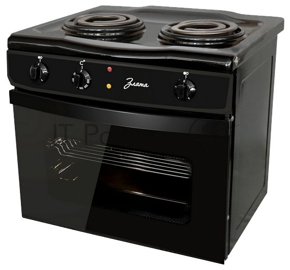 Плита электрическая Злата 231Т черный, конфорок 2 шт, духовка 25 л, 43 см x 47 см x 50 см