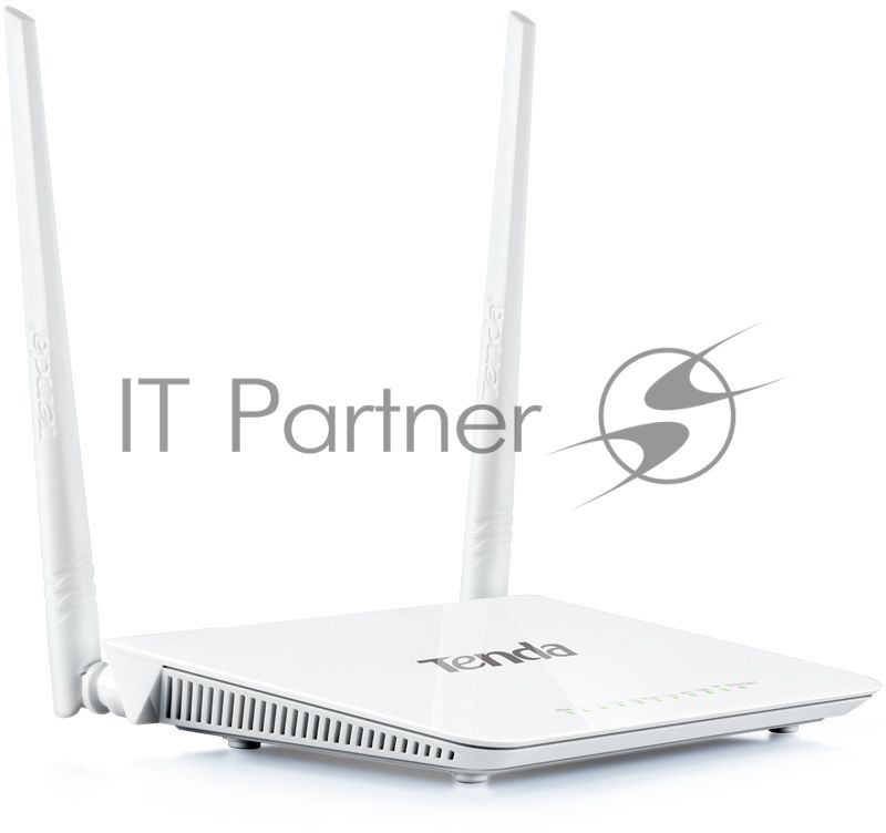 Сетевое оборудование TENDA D301 xDSL маршрутизатор ADSL2+ 802.11n, до300Мбит/с, 2TX2R, 4х100Мбит/с, USB порт с функцией принтсервера, несъемные антенны