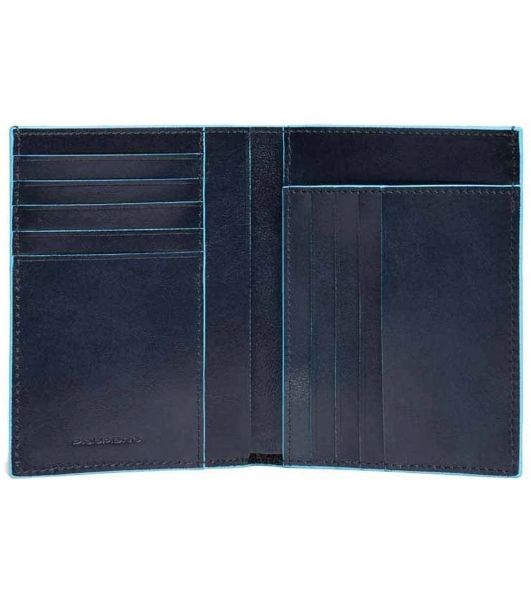 Кошелек мужской Piquadro Blue Square PU1393B2/BLU2, натур.кожа, темно-синий