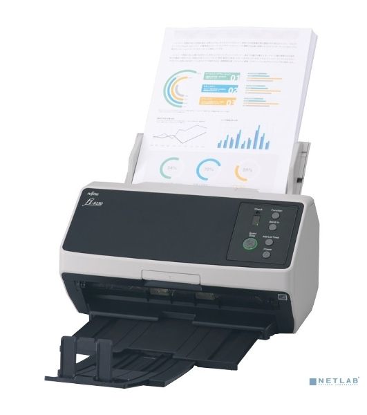 Сканер Fujitsu scanner fi-8150 уровня рабочей группы, 50 стр/мин, 100 изобр/мин, А4, двустороннее устройство АПД, USB 3.2, светодиодная подсветка.