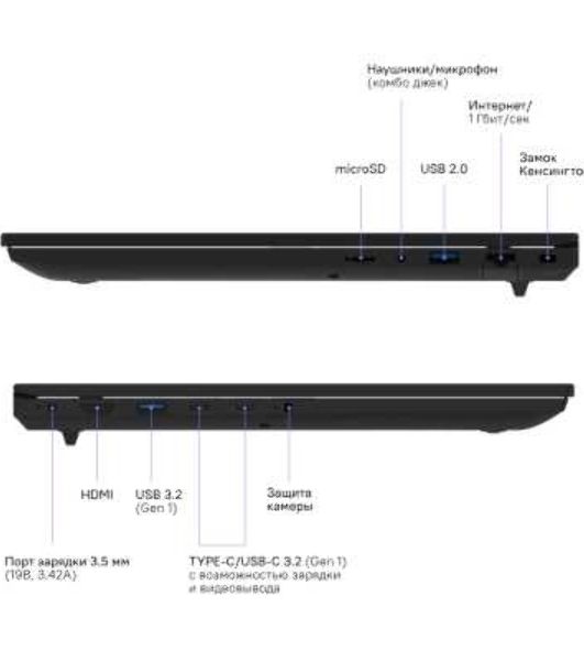 Ноутбук Rikor RN NINO 203.1/15/Intel Core i3 1220P/15.6"/IPS/16Gb/512Gb SSD/Intel UHD Graphics/Windows 11 Professional/серый/1.86kg