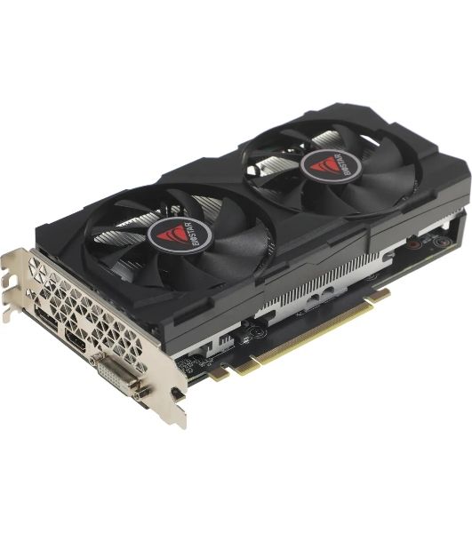 Видеокарта BIOSTAR GeForce GTX 1660 Ti, 6 GB GDDR6, 192 bit, DVI-D, DisplayPort, HDMI, GPU 1500 MHz