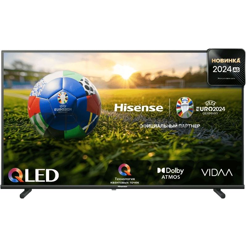 Телевизор Hisense 40" 40A5NQ черный QLED fullHD 60Hz VIDAA U6