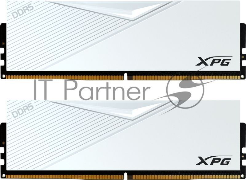 Оперативная память XPG Lancer, DDR5, 64GB (2x32GB), 6000MHz, CL30, DIMM, с радиаторами, белый