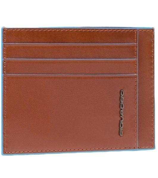 Картхолдер Piquadro Blue Square PP2762B2R/M каштановый, натуральная кожа