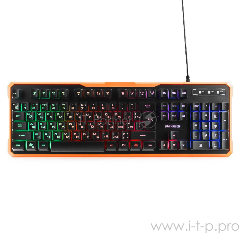Клавиатура Гарнизон GK-320G проводная, USB Type-A, чёрный
