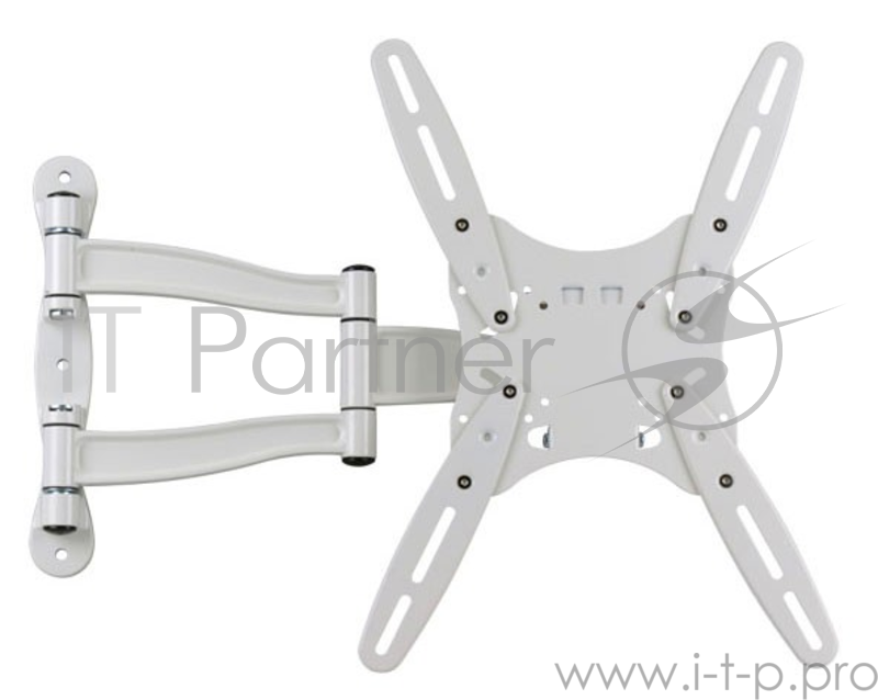 Кронштейн для телевизора Kromax TECHNO-5 белый, 15"-55" макс. 35 кг, настенный, поворот и наклон
