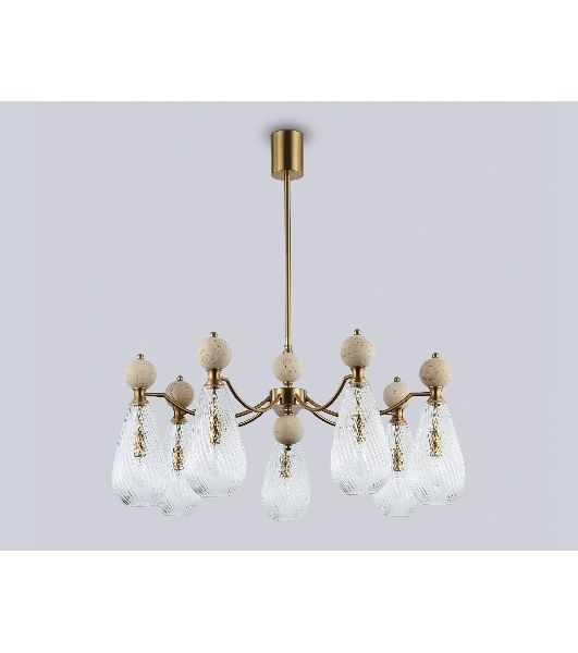 Люстра Ambrella light LH53287/7 BS/CL латунь/прозрачный E14*7 max 40W D815*900