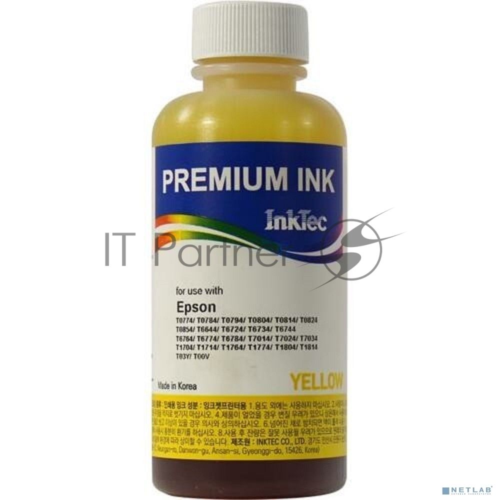 Чернила Epson R270, E0010 (InkTec) T0824, Y, 0,1л (оригинальная фасовка)