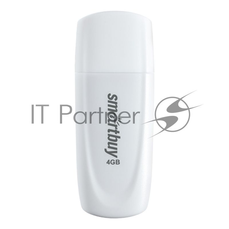Флешка USB Smartbuy R/W Scout White (SB004Gb2SCW), 4Gb, USB 2.0, R/W 10/7, белый