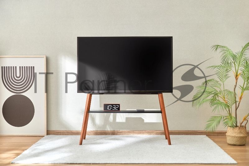 Подставка для телевизора Cactus CS-ST3647BKWN черный/орех, 49"-75" макс. 40 кг, напольный