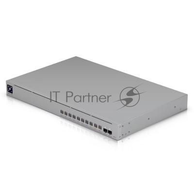Коммутатор Ubiquiti UniFi Switch Pro XG 10 PoE, 10×10 Гбит/с PoE++ + 2×10 Гбит/с SFP+, управляемый