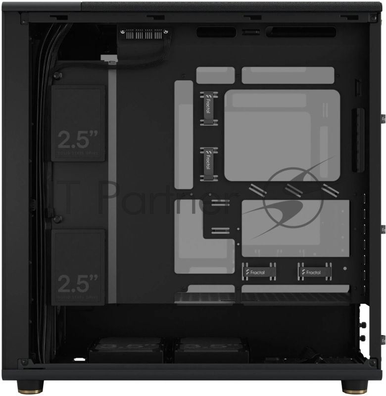Корпус ПК без блока питания Fractal Design North XL RC Charcoal TG Dark, Full-Tower, 3x140mm, 2xUSB-A 3.0 + 1xUSB 3.2 Type-C, ATX, mATX, mITX черный