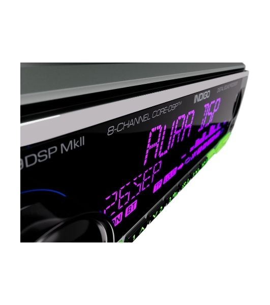 Автомагнитола AURA INDIGO-879DSP, 1 DIN, Bluetooth, USB Type-A, AUX, пульт ДУ