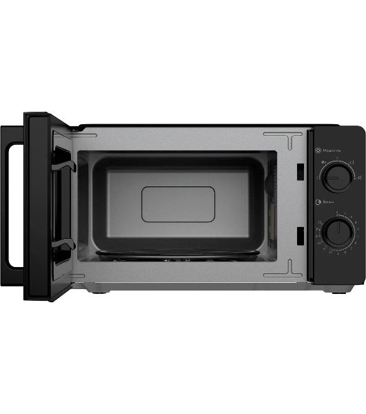 Микроволновая печь OASIS MW-70RB черный, 20 л, 700 Вт, переключатели — поворотный механизм