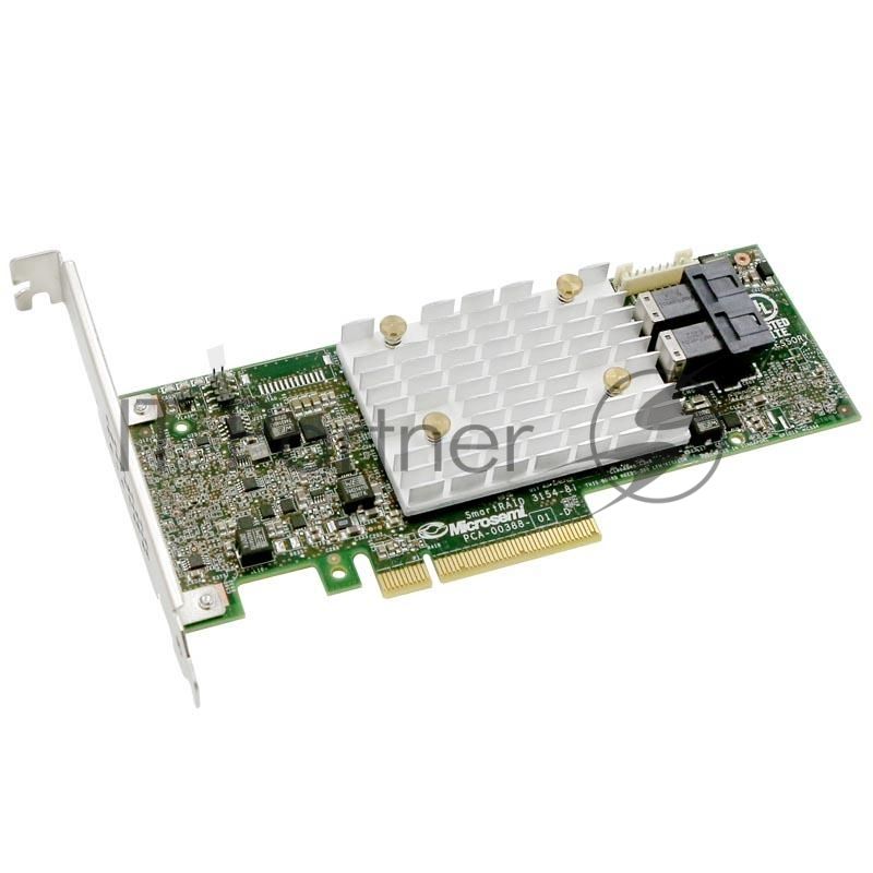 Контроллер Microsemi Adaptec SmartRAID 3102-8i Single,8 internal port,PCIe Gen3 ,x8,2 GB DDR4,RAID 0/1/10,RAID 5/6/50/60,FlexConfig