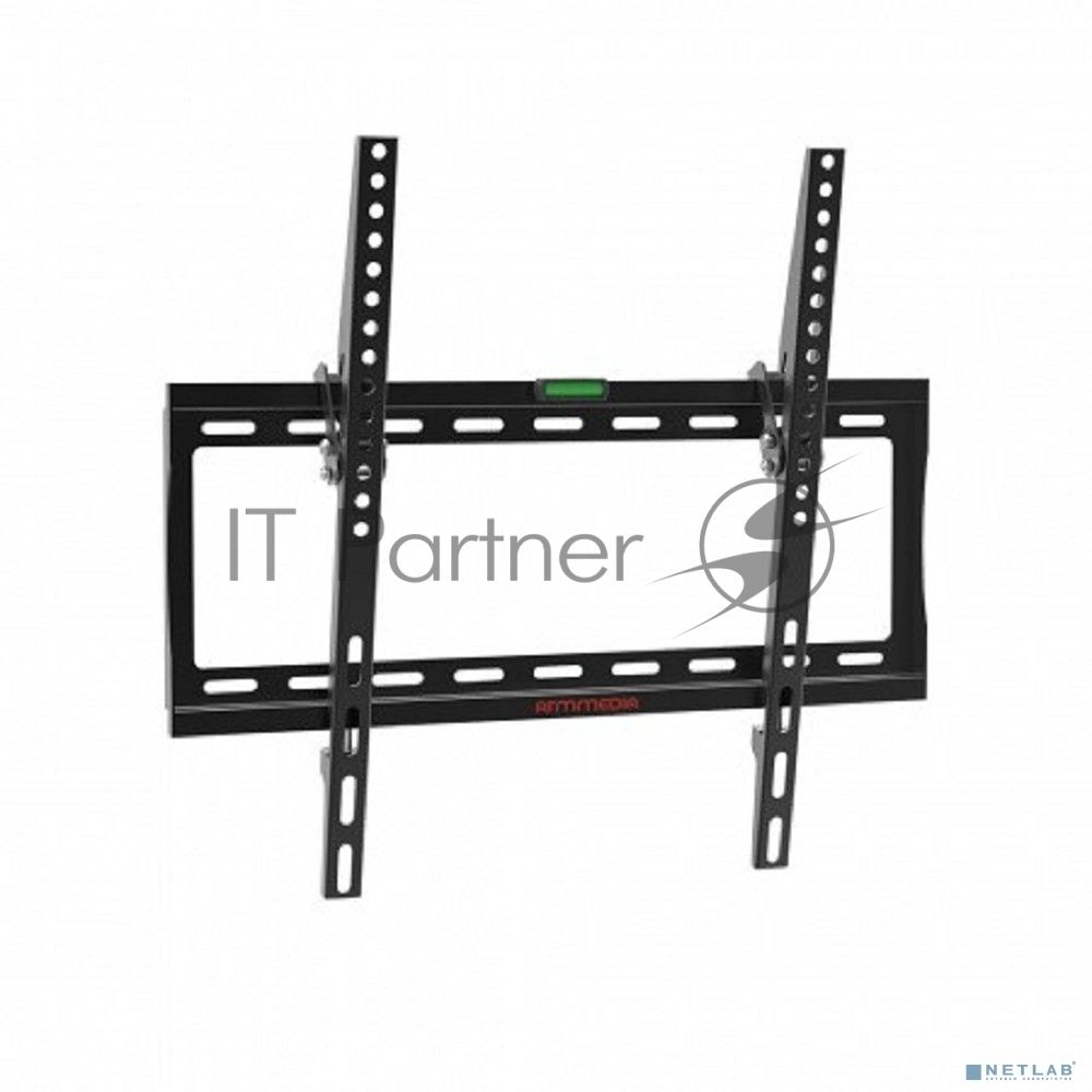 Кронштейн Arm media STEEL-4 new black, настенный для TV 22"-65", max 60 кг, 1 ст св., нак. 0°-15°, от ст. 28,5 мм, max VESA 400x400 мм.