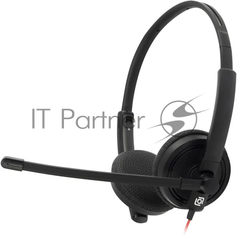 Наушники с микрофоном Oklick/Оклик HS-L900 черный 1.8м накладные оголовье