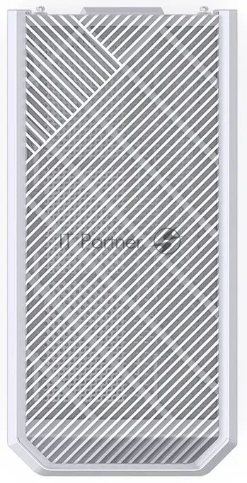 Корпус без блока питания Case JONSBO D400, Midi-Tower, TG, no fan, 2xUSB-A 3.0 + 1xUSB-C 3.2, ATX, mATX, mITX White