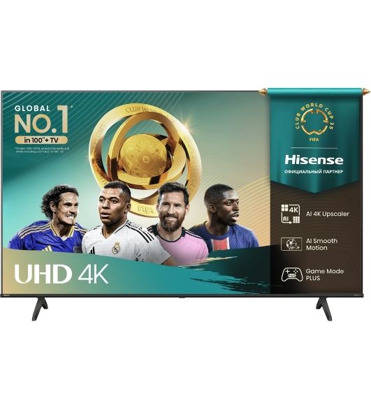 Телевизор Hisense 50" 50A6Q черный DLED 4K UHD 60Hz Smart TV Vidaa
