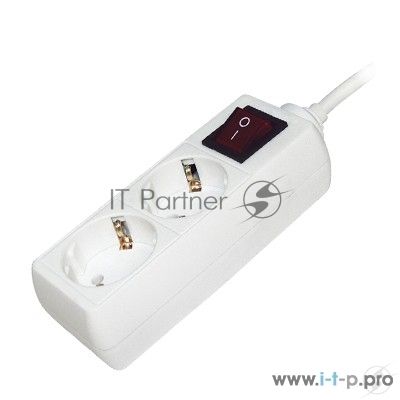 Удлинитель 2х5 м с заземл. 16А IP20 У02К с выкл. 2P+PE IEK WYP10-16-02-05-ZK-N