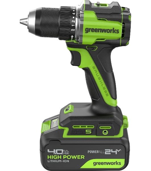 Дрель безударная Greenworks DD560 патрон:быстрозажимной реверс (3708407CUB)