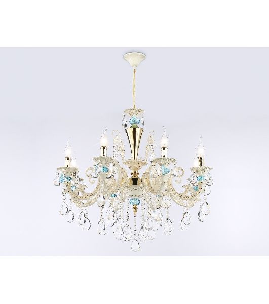 Светильник Ambrella light TR4926/8 GD/WH/CL золото/белый/прозрачный E14*8 max 40W D740*630