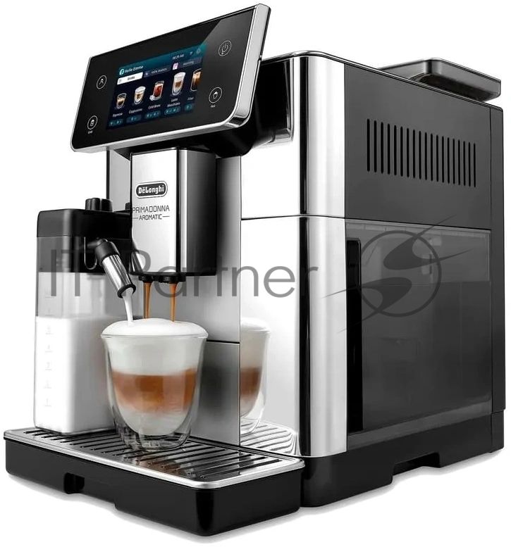 Кофемашина DeLonghi ECAM630.55.SM 1450Вт черный/серебристый