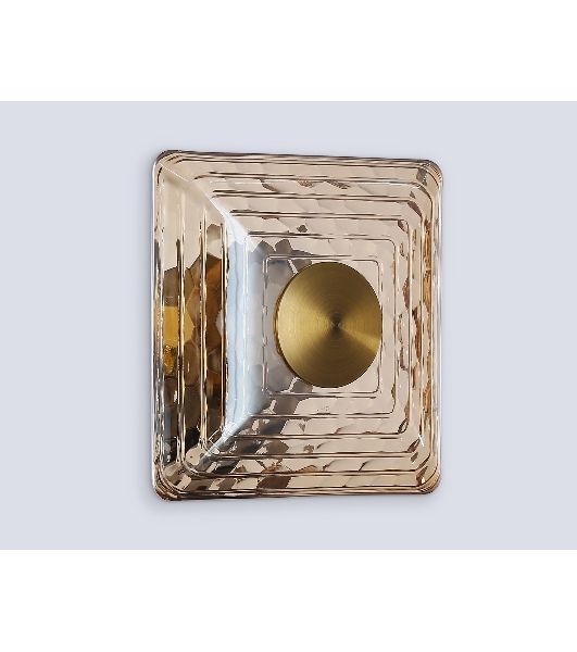 Светильник Ambrella light LH31035 BS/TI латунь/янтарь 6W 3000K 150*150*85