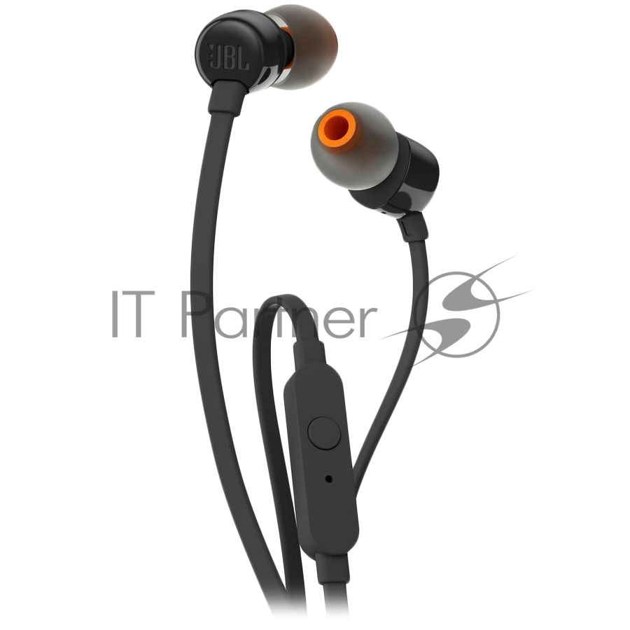 Проводные наушники JBL Tune 110 черный, внутриканальные, Jack 3.5 мм