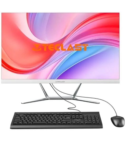 Моноблок Teclast K24 Air 23.8" Full HD i5 14450HX (2.4) 32Gb SSD 1Tb Iris Xe Windows 11 Pro GbitEth WiFi BT 120W клавиатура мышь белый 1920x1080