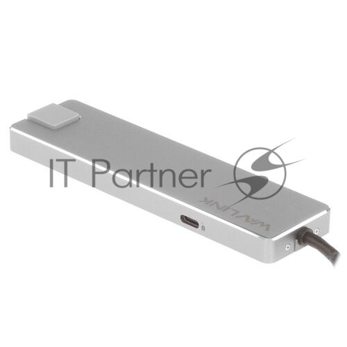 USB-концентратор WAVLINK USB Type-C, USB Type-C/USB 3.0/USB 2.0/HDMI/Gigabit LAN/SD/Micro SD, USB
