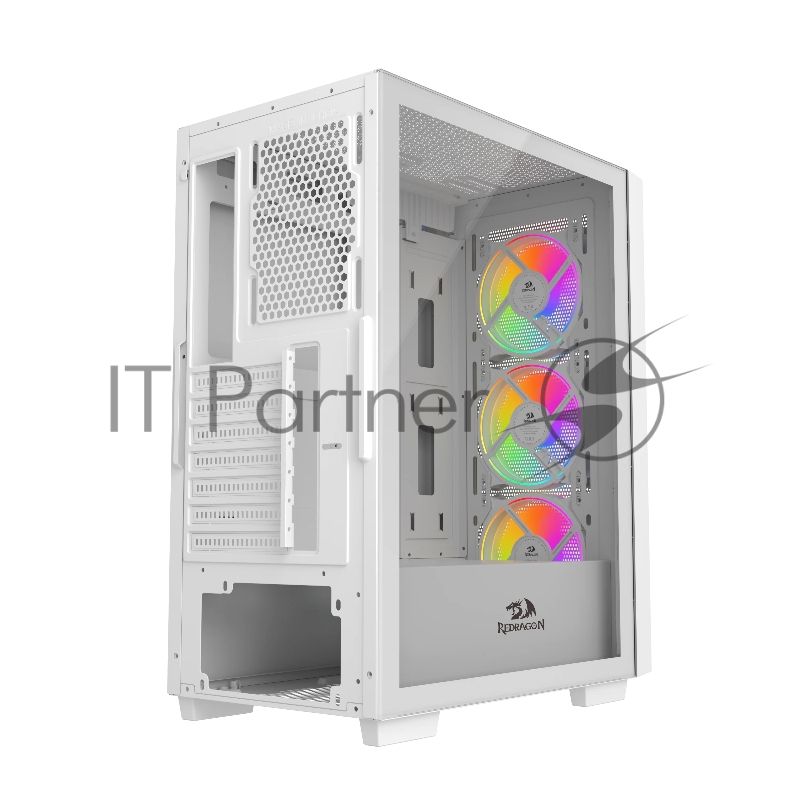 Компьютерный корпус Redragon Paktis3 ITX/Micro-ATX/ATX,3кул12см,белый