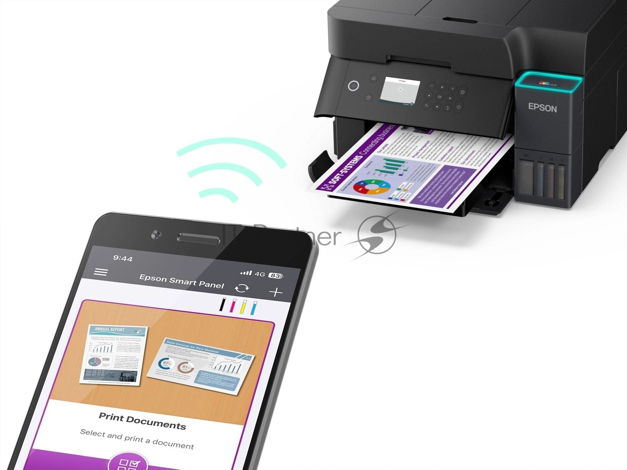 МФУ струйный Epson EcoTank L6370 (C11CL43403) A4 Duplex WiFi черный