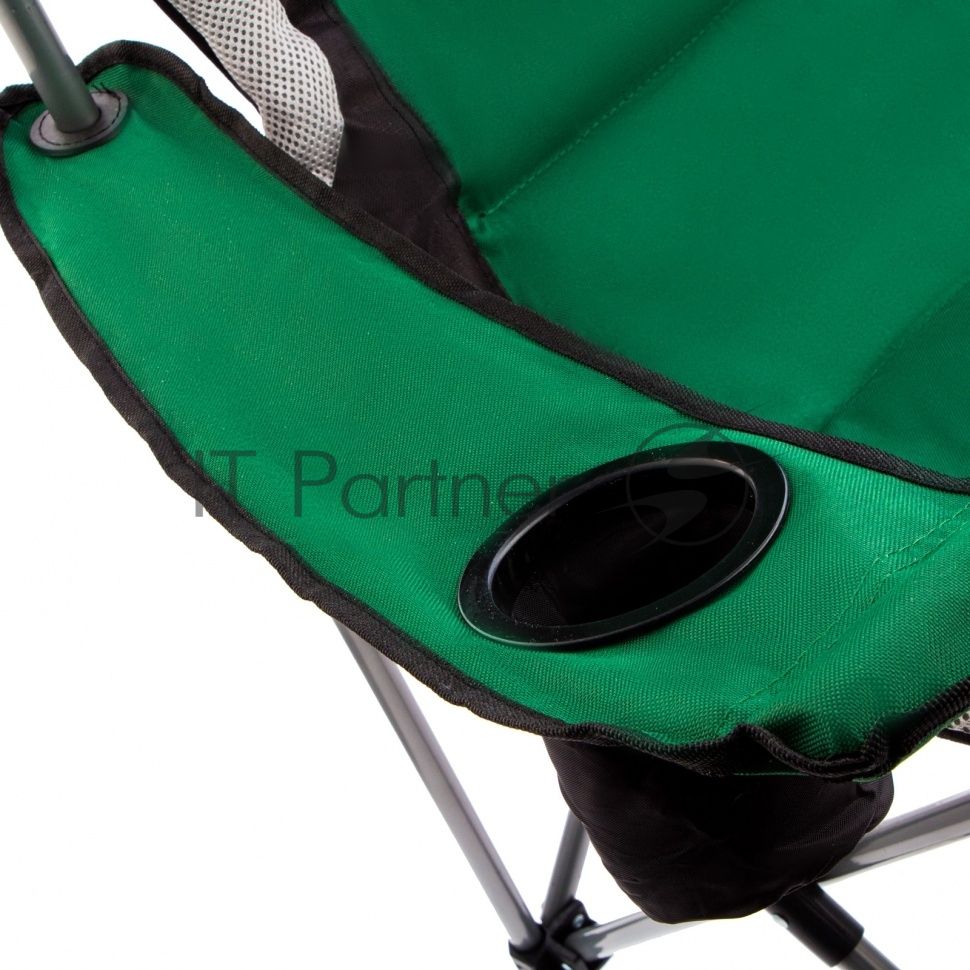 Кресло складное Palisad Camping с подлокотниками и подстаканником 60x60x110/92 см