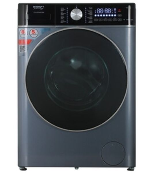 Стиральная машина Kraft TCH-HDD8597SDB класс: B загр.фронтальная макс.:8кг (с сушкой) серый инвертор