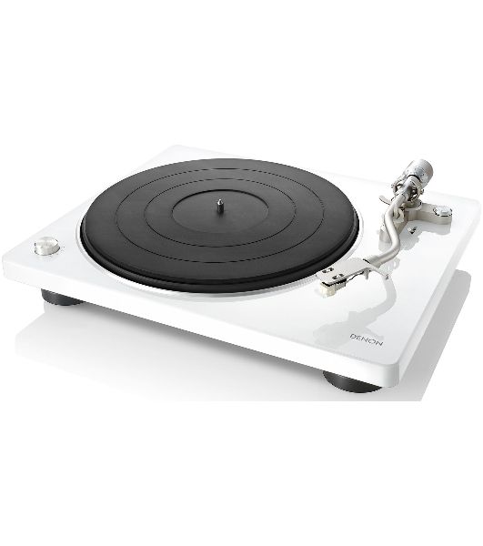 Проигрыватель винила Denon DP-400F, частично автоматический, белый